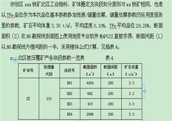 某鐵礦的礦產(chǎn)壓覆設(shè)計(jì)