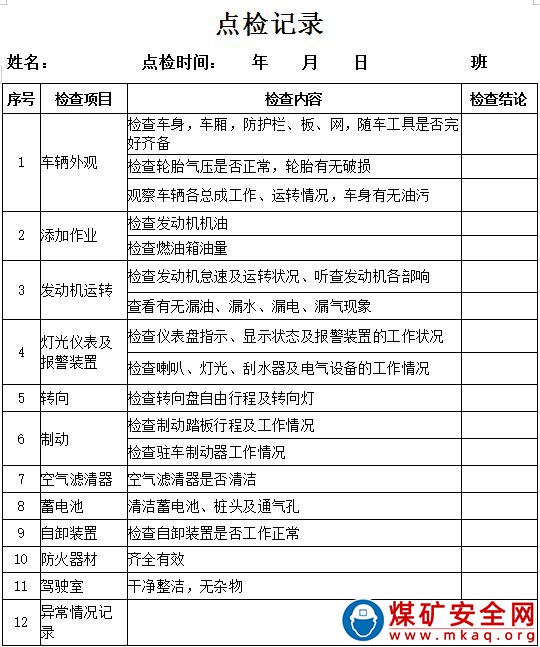 露天煤礦采剝及輔助機(jī)械相關(guān)記錄管理辦法（試行）